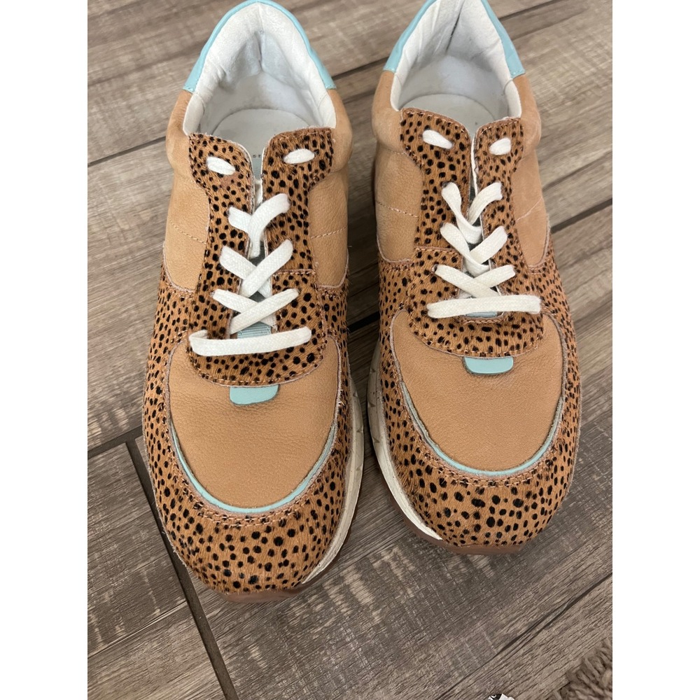 Madewell Kickoff Trainer Sneakers Calf Hair Leopard Size‎ 10 - Picture 2 of 8